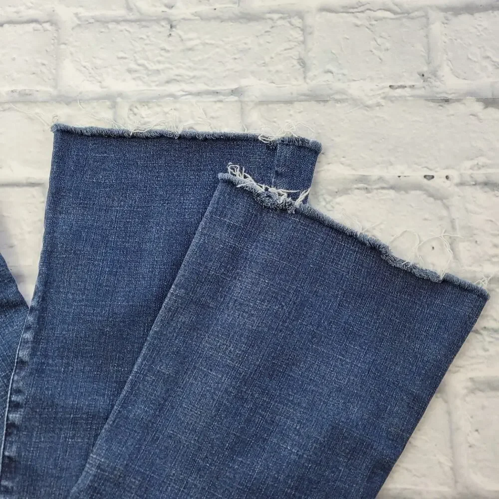 M.i.h Women's Jeans Bodycon Marrakesh High Rise Slim Kick Flare More Blue sz 26